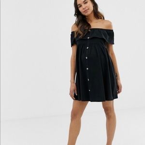 Off the shoulder maternity dress